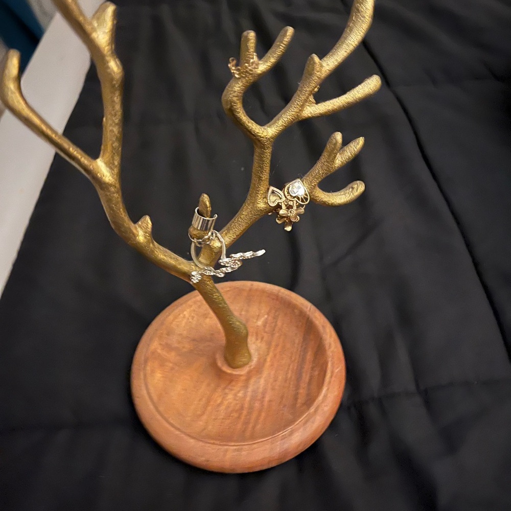 Gold Jewelry Tree Stand